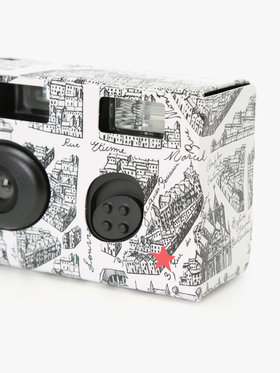 CAFE FUJIFILM “写ルンです” & オリジナルカバーセット PARIS MAP ブラック
