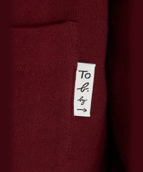 To b. by agnès b. To b. by agnes b.× green label relaxing コットン ビッグカーディガン ボルドー