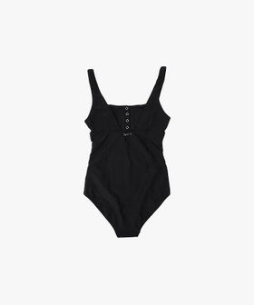 FEMME ウィメンズ プレッション ワンピース 水着 "Celia" ブラック