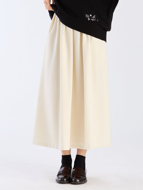 To b. by agnès b. 【Outlet】セミフレアスカート ホワイト