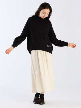 To b. by agnès b. 【Outlet】セミフレアスカート ホワイト