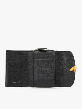 VOYAGE ウィメンズ バッグ＆ウォレット レザー 三つ折り ミニ ウォレット ”The b.” ABW02-02 ブラック