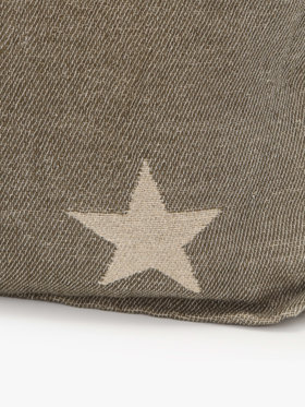 FEMME ウィメンズ 【Outlet】ロゴ プリント コットン リネン トートバッグ ”Elie” (ユニセックス) グリーン系その他