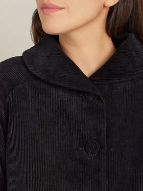 FEMME ウィメンズ 【Outlet】コーデュロイ コットン スタンドカラー ジャケット ブラック