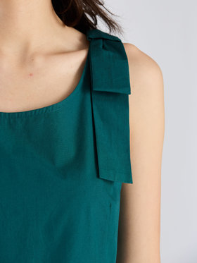 To b. by agnès b. 【Outlet】リボンドレス グリーン