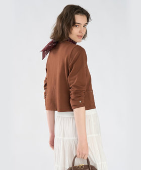 To b. by agnès b. To b. by agnes b.× green label relaxing オーガニックコットン ニュートラディショナルカーディガン ブラウン