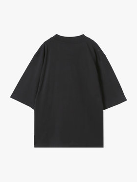 HOMME メンズ メンズ 刺繍 コットン 半袖 Tシャツ ”Lezard” ブラック