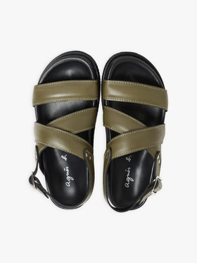 FEMME ウィメンズ レザー サンダル ”Yeli” グリーン系その他