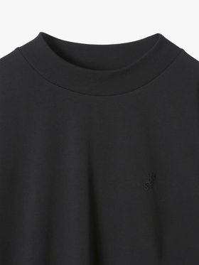 HOMME メンズ メンズ 刺繍 コットン 半袖 Tシャツ ”Lezard” ブラック