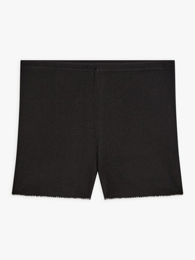 FEMME ウィメンズ 【Outlet】コットン ウール リブ ショートパンツ "Dido Picot" ブラック