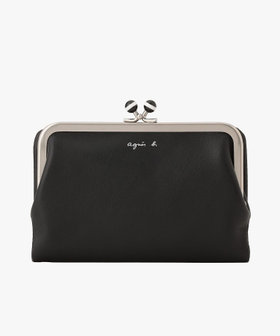 VOYAGE ウィメンズ バッグ＆ウォレット レザー がま口 ウォレット "Irene" PAW07-03 ブラック