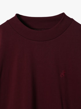 HOMME メンズ 【Outlet】メンズ 刺繍 コットン 半袖 Tシャツ "Lezard" ボルドー