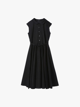 FEMME ウィメンズ コットン ノースリーブ ワンピース ブラック