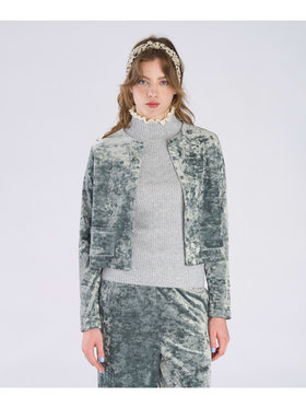 To b. by agnès b. 【Outlet】ベロア ジャージー カーディガン グリーン系その他