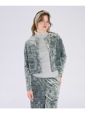 To b. by agnès b. 【Outlet】ベロア ジャージー カーディガン グリーン系その他