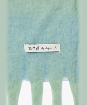 To b. by agnès b. WEBスペシャル ブロックチェック マフラー グリーン系その他