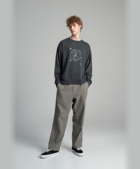 HOMME メンズ SPORT b. メンズ オーガニックコットン スター スウェット グレー