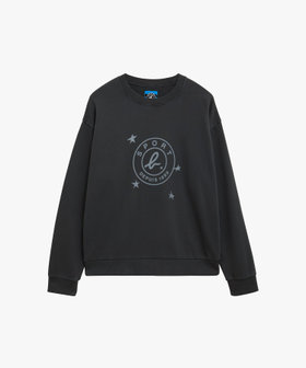 HOMME メンズ SPORT b. メンズ オーガニックコットン スター スウェット グレー