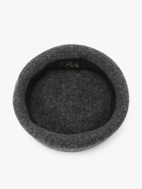 To b. by agnès b. 【Outlet】LOVE YOU 刺繍 ベレー グレー×ブラック