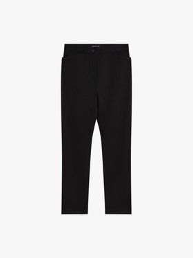 FEMME ウィメンズ ジャージー クロップドパンツ ブラック