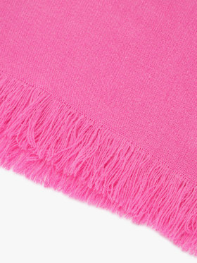 To b. by agnès b. 【Outlet】ロゴ刺繍 ライトウェーブストール ピンク