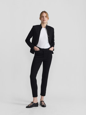 FEMME ウィメンズ ジャージー クロップドパンツ ブラック