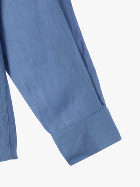 HOMME メンズ 【Outlet】メンズ リネンキャンバス 長袖 シャツ "Andre" ネイビー