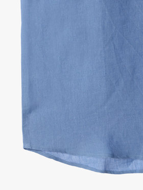 HOMME メンズ 【Outlet】メンズ リネンキャンバス 長袖 シャツ "Andre" ネイビー