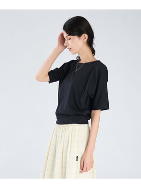 FEMME ウィメンズ 【Outlet】コットン 五分袖 Tシャツ "Davida" ブルー系その他