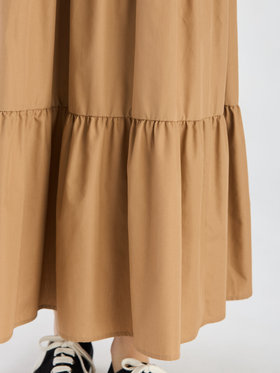 To b. by agnès b. 【Outlet】ティアードカラードレス ベージュ