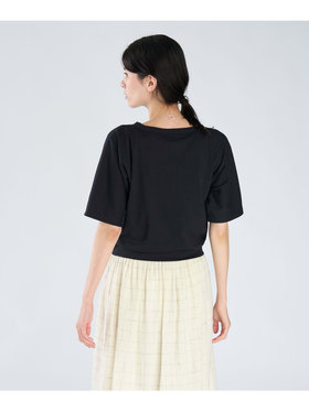 FEMME ウィメンズ 【Outlet】コットン 五分袖 Tシャツ "Davida" ブルー系その他