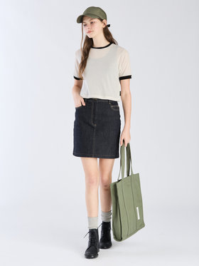 To b. by agnès b. 【Outlet】シアー コットン 半袖 リンガーTシャツ ホワイト