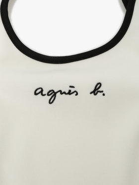 ENFANT ベビー ベビー ロゴ コットン スタイ ブラック