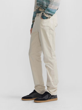 HOMME メンズ メンズ コットン ギャバジン スリム パンツ ”Iggy” ベージュ