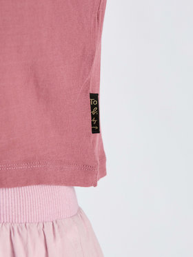 To b. by agnès b. 【Outlet】シアー コットン 半袖 リンガーTシャツ ペールピンク