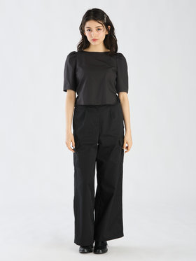 To b. by agnès b. 【Outlet】リボンブラウスプルオーバー ブラック