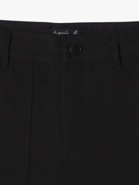 HOMME メンズ メンズ コットン バミューダパンツ "Leandre" ブラック