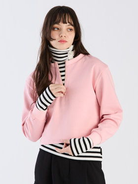 To b. by agnès b. 【Outlet】ハーフジッププルオーバー ピンク