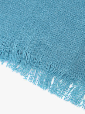 To b. by agnès b. 【Outlet】ロゴ刺繍 ライトウェーブストール ブルー