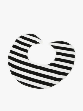 ENFANT ベビー ベビー ロゴ スタイ ホワイト×ブラック