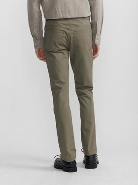 HOMME メンズ メンズ コットン ギャバジン スリム パンツ ”Iggy” カーキ