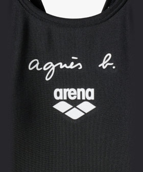 FEMME ウィメンズ agnes b. x arena フィットネスワンピーススパッツ 水着 ブラック