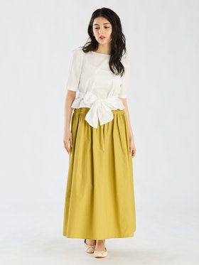 To b. by agnès b. 【Outlet】リボンブラウスプルオーバー オフホワイト