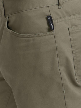 HOMME メンズ メンズ コットン ギャバジン スリム パンツ ”Iggy” カーキ