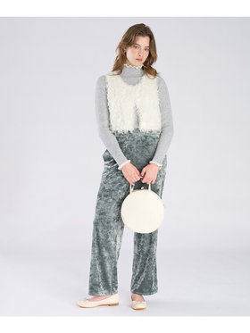 To b. by agnès b. 【Outlet】ファンシー ヤーン ベスト ホワイト