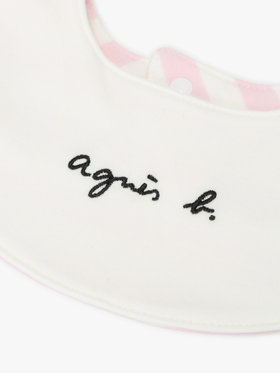 ENFANT ベビー ベビー ロゴ スタイ ピンク