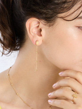 To b. by agnès b. スター ピアス ゴールド