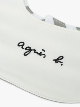 ENFANT ベビー ベビー ロゴ スタイ グレー