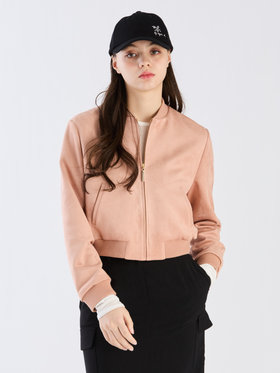 To b. by agnès b. 【Outlet】スエードライクブルゾン ピンク