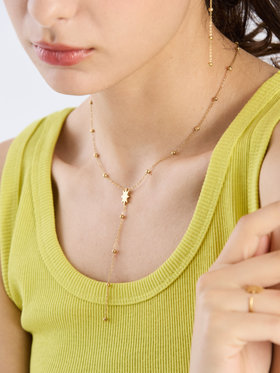 To b. by agnès b. スター ネックレス ゴールド